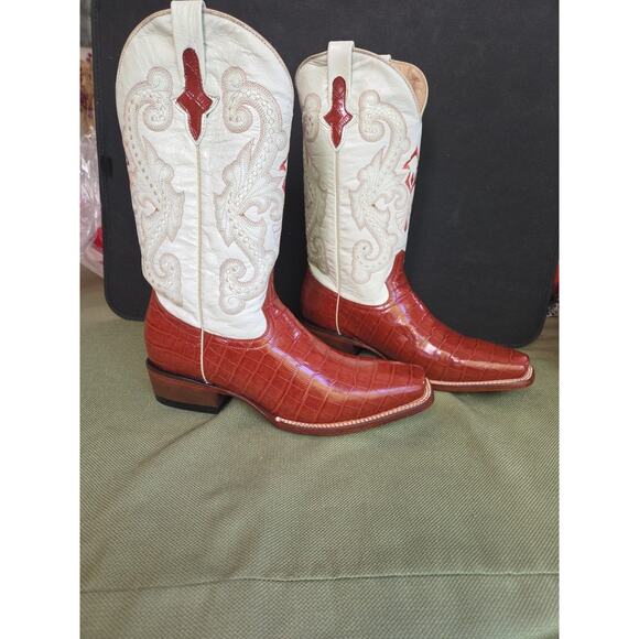 Boots Ferrini Italia D-Toe US Size 8D Made in Italy Western Style main image 13
